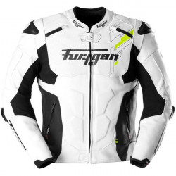 BLOUSON MOTO FURYGAN BLANC ET NOIR