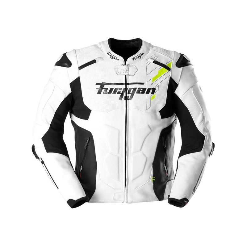 BLOUSON MOTO FURYGAN BLANC ET NOIR
